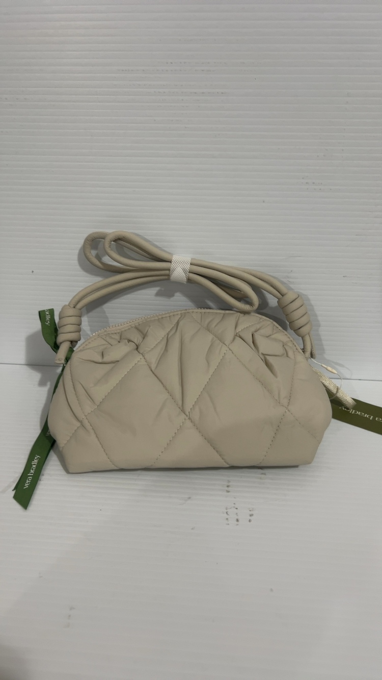 Vera Bradley Beige Quilted Crossbody Bag Small
